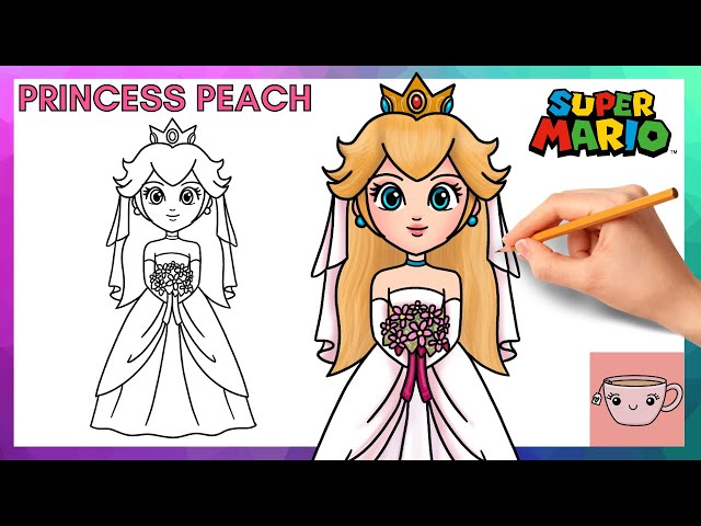 princess peach dress drawing Maya's blog  thinking about princess peach outfit redesigns