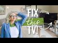 How to Make a TV Beside a Fireplace Look Good (No Renovation)