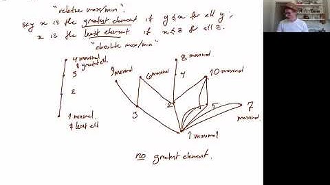 Maximal and Minimal Elements in Partial Orders