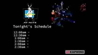 WonderPetsFTWBojFTL at Nite Schedule Board (9pm, 1997-2001)