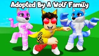 I Was Adopted by A WOLF Family in Roblox Brookhaven!