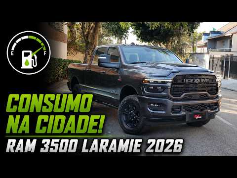2026 RAM 3500 Laramie Night Edition: Scary fuel consumption or a surprise? Real-world city test!