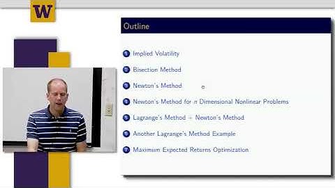 Mathematical Methods for Quantitative Finance || 01 W8 0  Week 8 Overview  3 54