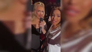 Adele reacting to fan using Instagram filter while filming 😂 | POP CULTURE
