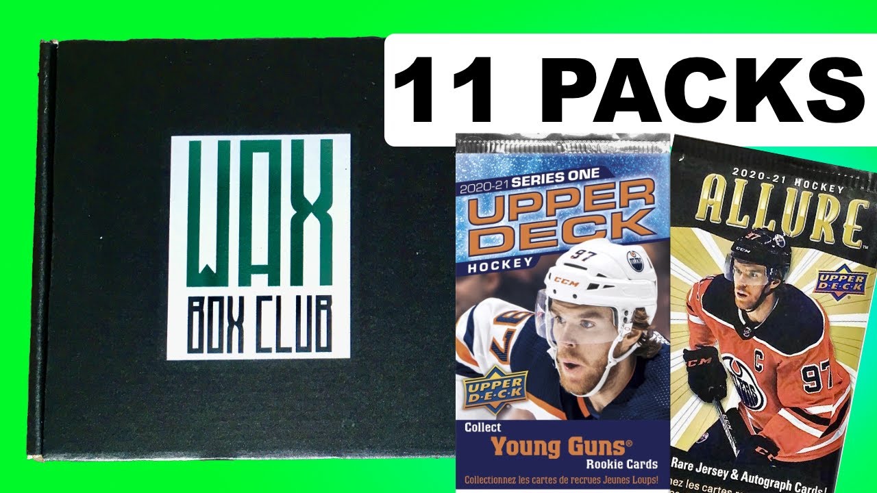 Opening The Wax Box Club Hockey Card Subscription Box YouTube