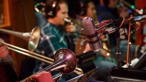 Electric Squeezebox Orchestra Recording Session at Fantasy Studios in Berkeley on December 12, 2015
