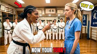 Full “Now Your Turn.” A Young Black Belt Mocked Her — Not Knowing She Was a Navy SEAL Combat Medic Update