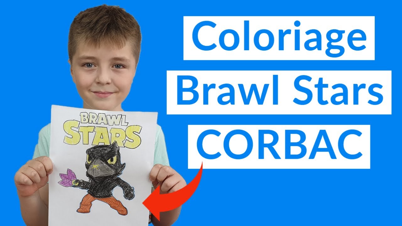 Coloriage Brawl Stars Corbac Youtube - dessin corbac brawl stars