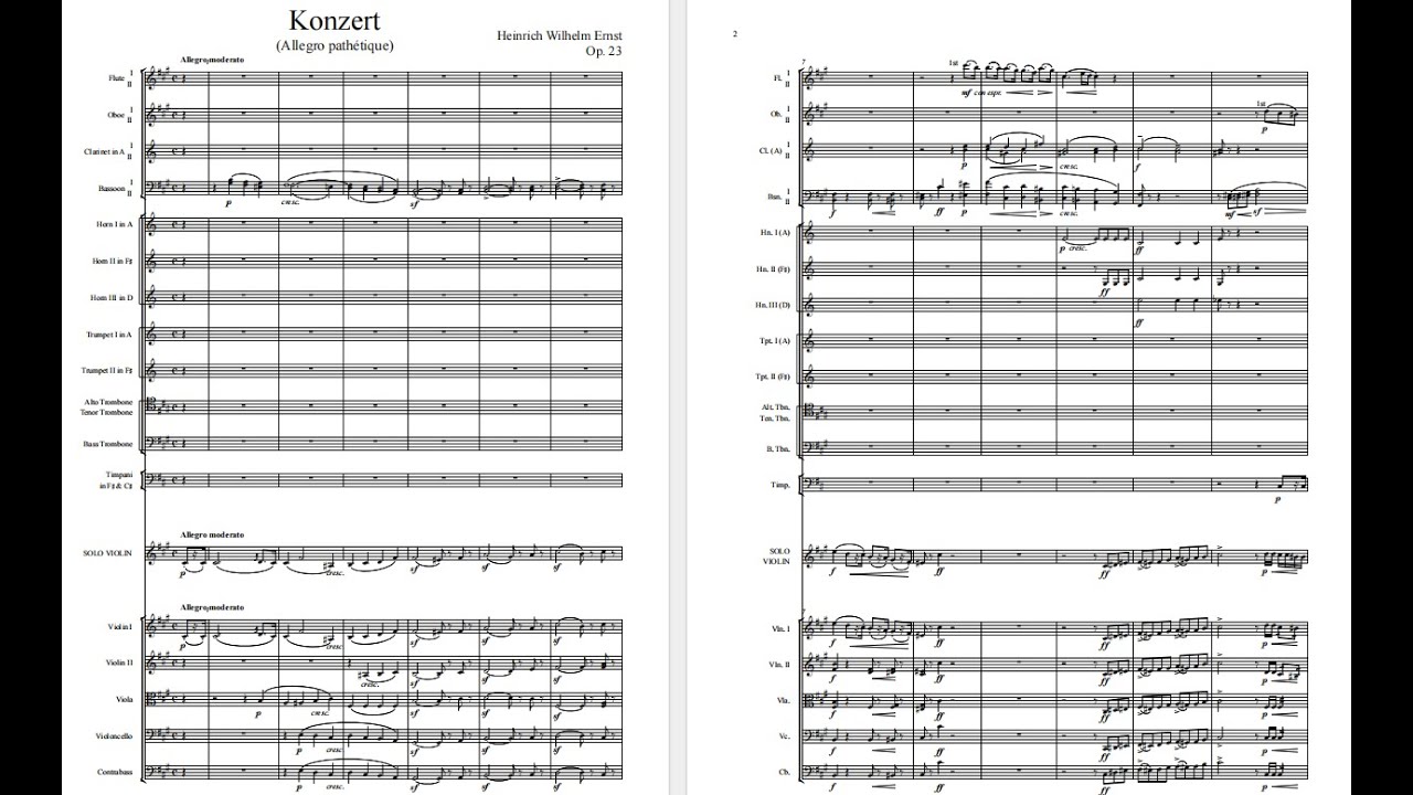 Heinrich Wilhelm Ernst - Concerto 'Pathetique' in F-Sharp Minor