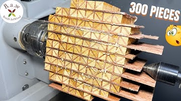 Tournage sur Bois - 300 Pièces Inspirées du Yosegi ...Le Résultat est IMPRESSIONNANT 😳