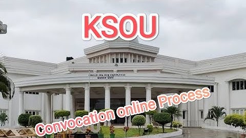 KSOU Convocation Online Apply Process