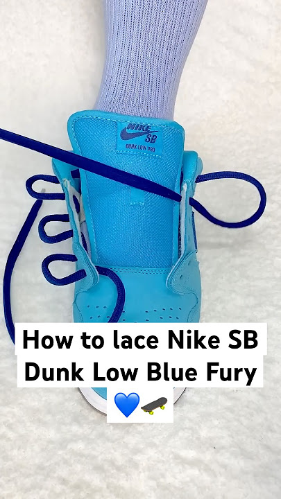 How to lace Nike SB Pro Blue Fury #viralvideo #foryou #vibes #fashion #lace #shoelace #skating