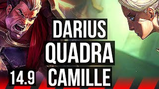 DARIUS vs CAMILLE (TOP) | Quadra, Legendary, 13/2/6, 800+ games | KR Master | 14.9