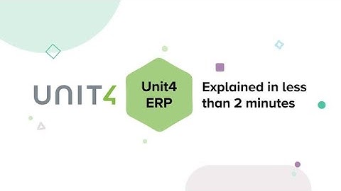 Unit4 ERP explained in less than 2 minutes