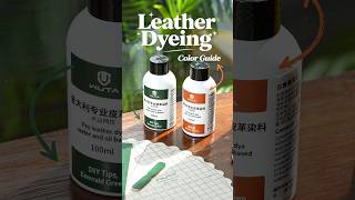 🎨 Leather Dye Color Guide | Transform Your Leather