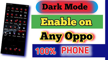 Enable Dark mode on any Oppo phone 100% / Dark mode Feature in Oppo phone