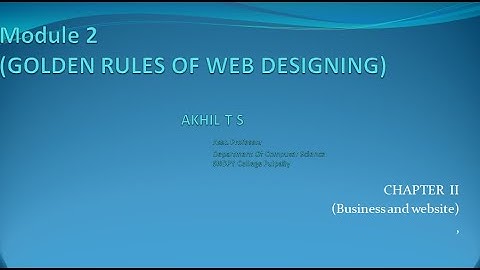 GOLDEN RULES OF WEB DESIGNING | PART 1