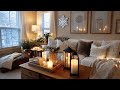Cozy Cottage Living Neutral Home 🤎 | Soft Browns, Whites & Wood Elegance Timeless Winter Decor
