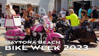 [4K] Daytona Beach Bike Week 2023 | First time walk of Main Street during Bike Week. It was wild!