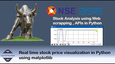Real time stock prices visualization | Python | matplotlib | webscraping