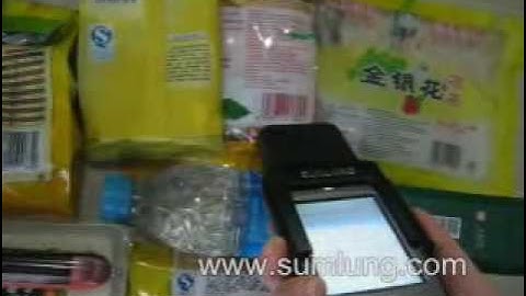 barcode data collection! Wireless Mobile Barcode Scanner MS30 scan barcode on foods