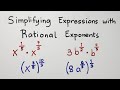 Quiz on Simplifying Expressions with Rational Exponents