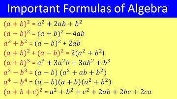 Basic Algebra Formulas | List of Algebra Formula | Algebra Formulas | Important Formulas of Algebra