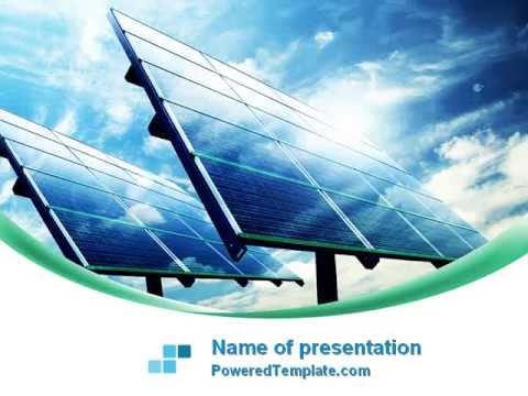template solar powerpoint ppt panels colors presentation slide slides poweredtemplate theme