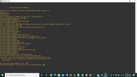 SSH V2 EN SWITCH CISCO 2960