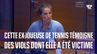 Angélique Cauchy, ex-joueuse de tennis, témoigne à l'Assemblée des viols de son ancien entraîneur