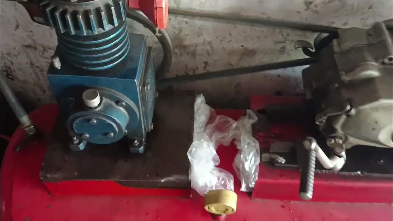 bike ke engine se air compressor chalane ka जुगाड़ bike hero 