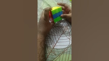 trying perpendicular line pattern in 3 by 3 cube#shorts