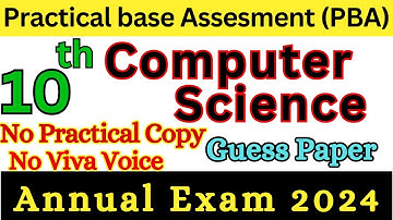 10th computer practical guess paper 2024 |Computer 10 Practical Exam 2024  |Federal Board