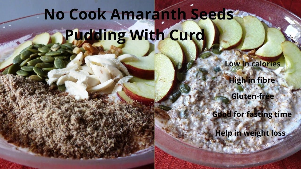 Puff amaranth seeds pudding with curd/Easy no cook vrat recipe/Rajgira recipes/ Healthically Kitchen