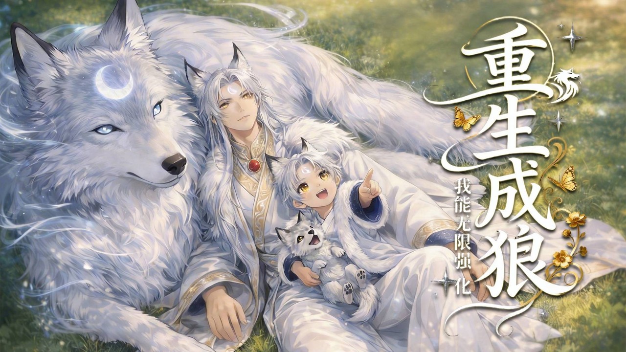【FULL】重生成狼，我能無限強化🔥穿成廢太子小白狼，開局就被全族追殺！被侍女抱着逃亡那刻，神級強化系統到賬——收狼族、斬三皇八王、建大明帝國。黑日大帝：這狼崽開掛！#男頻 #逆襲 #動漫