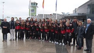 Arribada de la Seleccio Catalana a Galicia