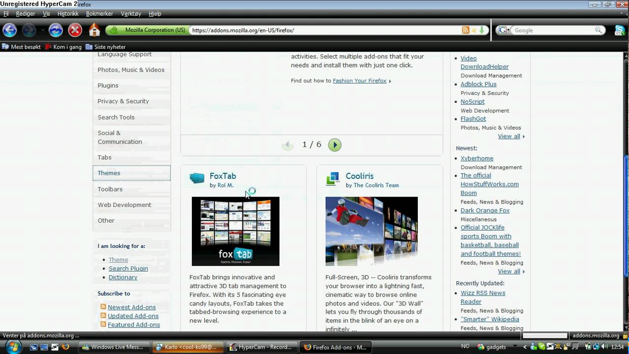 How to get Firefox skins YouTube
