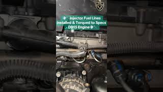 💨🔧 Injector Fuel Lines Installed & Torqued to Spec – Leak-Free Finish! 🔧💨
