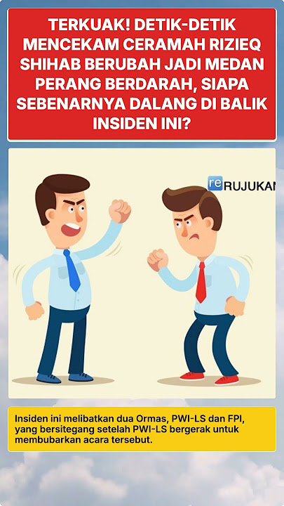 BENTROK BERDARAH DI CERAMAH RIZIEQ! 5 Luka-Luka