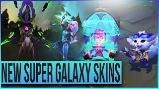 All New Super Galaxy Nidalee Annie Elise Gnar Skins Gameplay Preview - League Of Legends