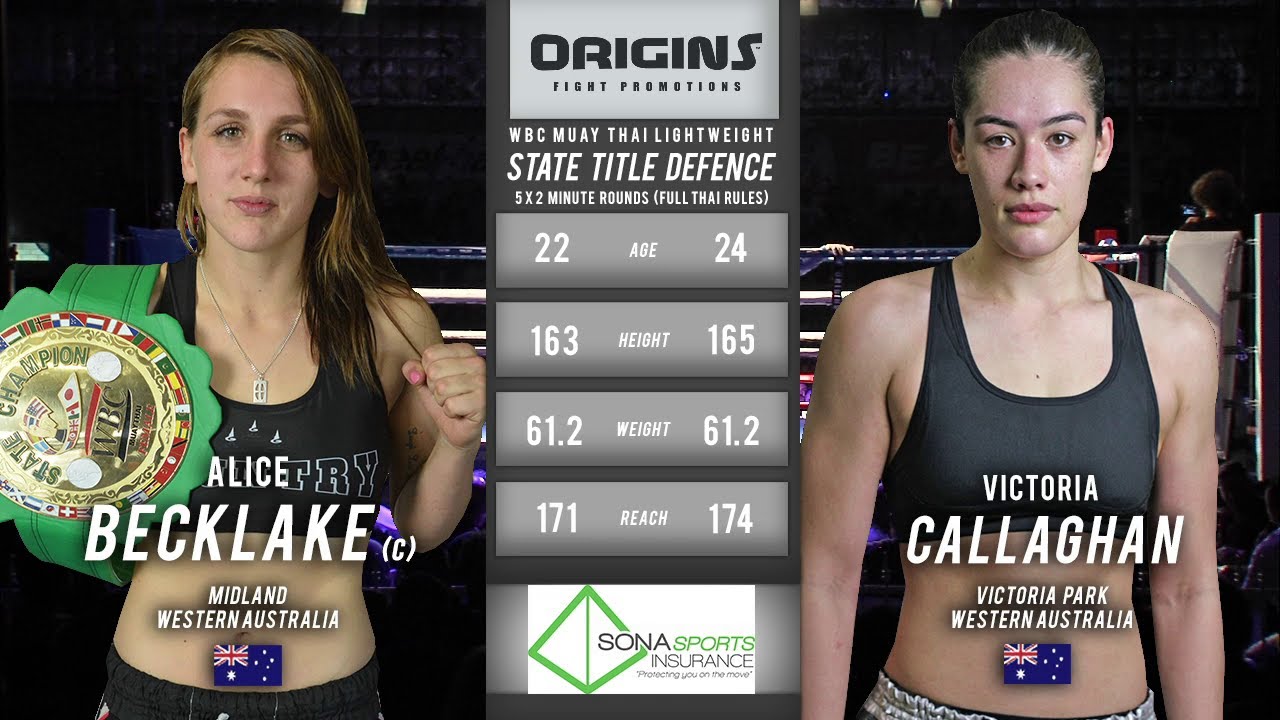 ORIGINS 8: Victoria Callaghan vs Alice Becklake [FULL FIGHT] - YouTube