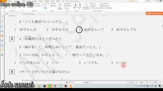 Chữa đề ngữ pháp JLPT N3 7/2011
