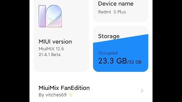 Latest Miui 12.6 for redmi note 5 or redmi 5 plus