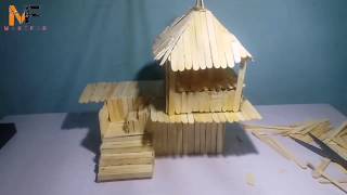 DIY / HOW TO MAKE TEMPLE FROM ICECREAM STICKS