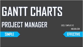 This video presents a demo of Gantt Charts in the Project Manager Excel Template. There are several options and features 