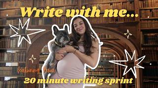 WRITE WITH ME | 20 minute relaxed writing sprint |