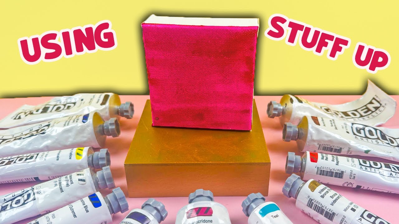 Using Up Art Supplies in My Studio *and an Honest Talk about Consumerism*