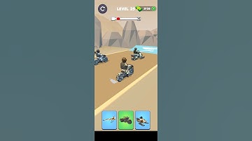 Shape Transform: Army Vehicle Level 025 Funny Race Gameplay #shapetransform #armyvehicle  #shorts