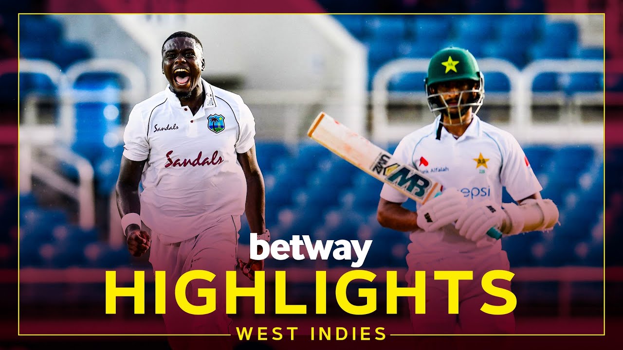 Highlights West Indies v Pakistan 1st Test Day 1 Betway Test Series presented by Osaka