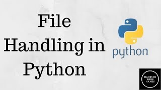 File Handling in Python Programming Language